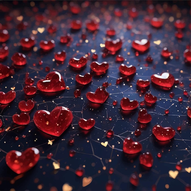 Vector valentine day romantic background