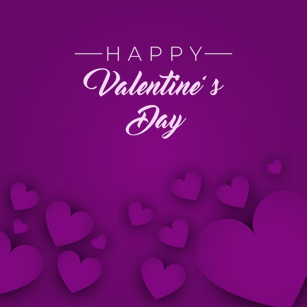 Valentine day's purple