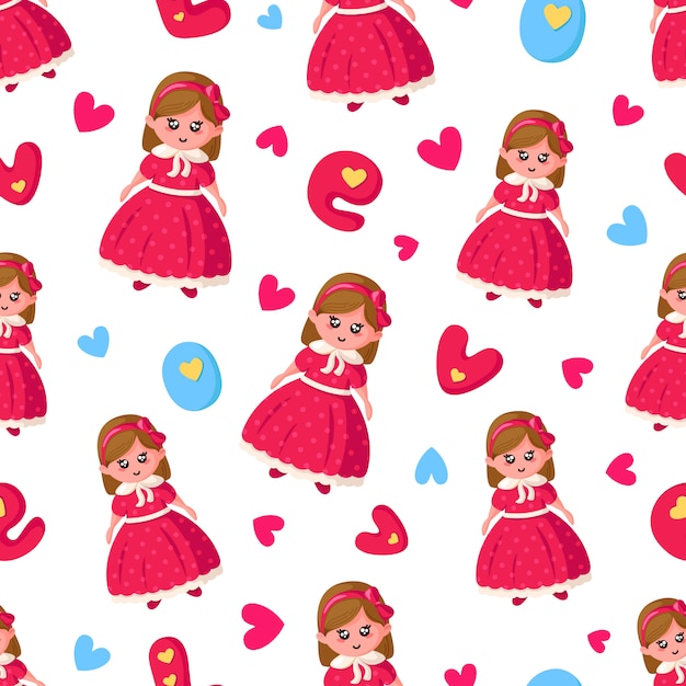 Valentine Day seamless pattern 