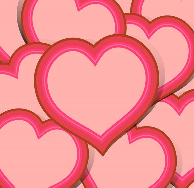 Vector valentine day with heart