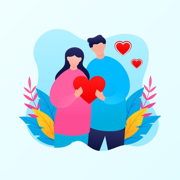 Valentine days background illustration