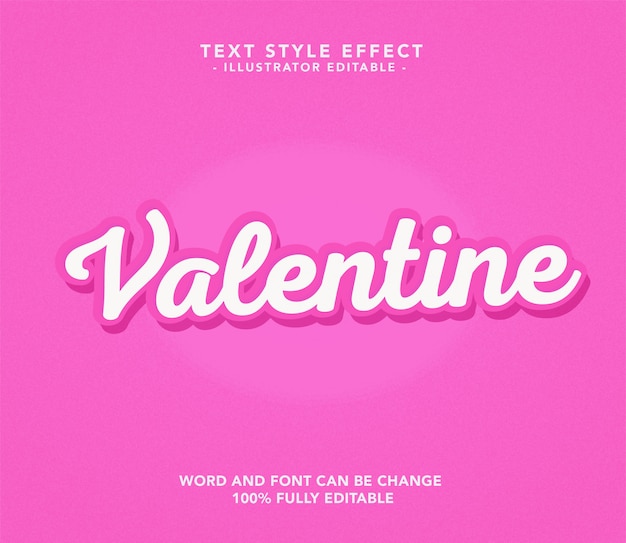 Vector valentine font