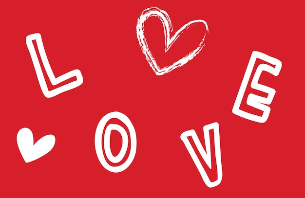 Любовь сердца Валентина с векторной иллюстрацией конверта. Концепция любви и валентинки