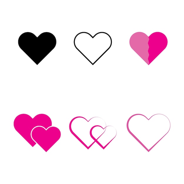 Valentine icon and love icon