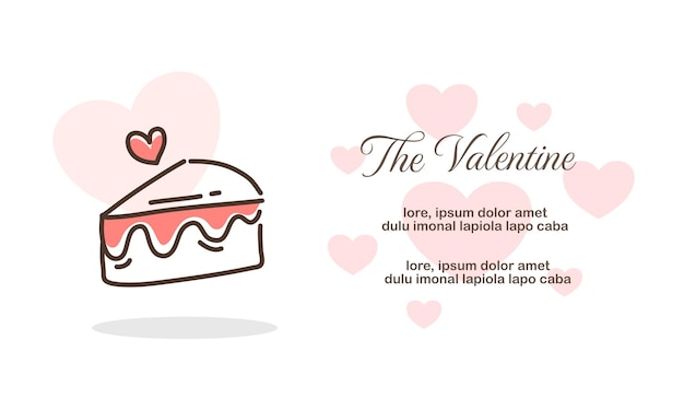 Vector valentine love illustration for valentines day design event