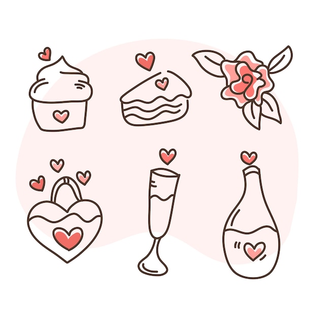 valentine love illustration for valentines day design event