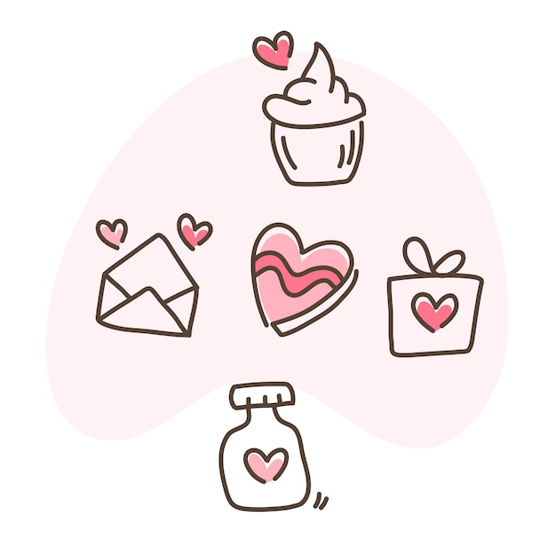 valentine love illustration for valentines day design event