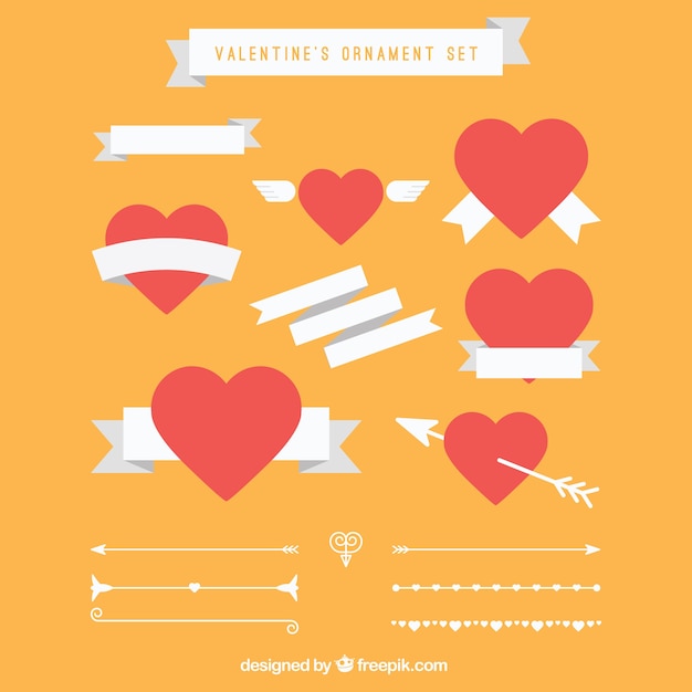 Ornamenti valentine set