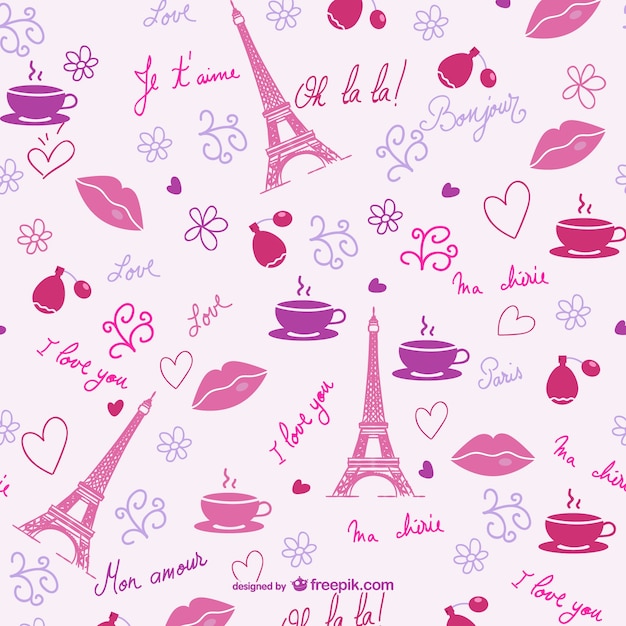 Valentine paris pattern