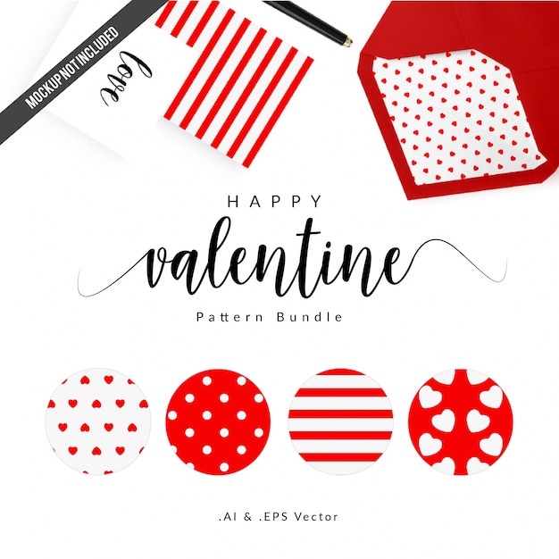 Valentine pattern bundle