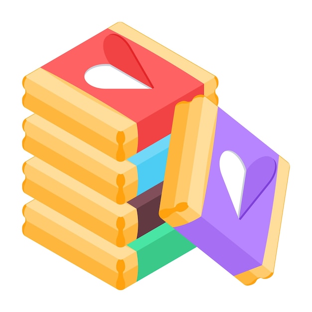 Valentine Presents Isometric Icon