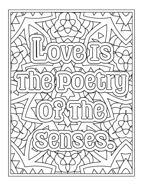 Valentine Quotes Coloring Pages for Kdp Coloring Pages