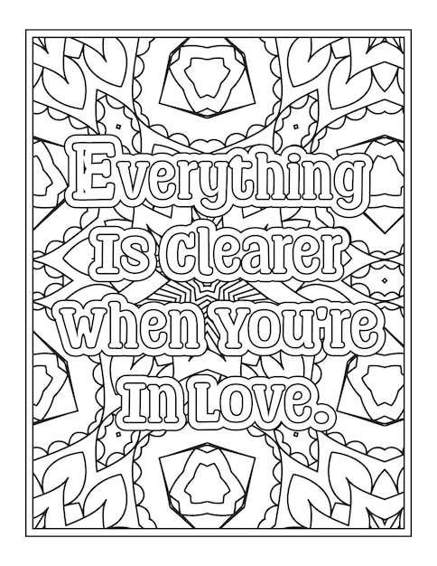 Valentine quotes coloring pages for kdp coloring pages