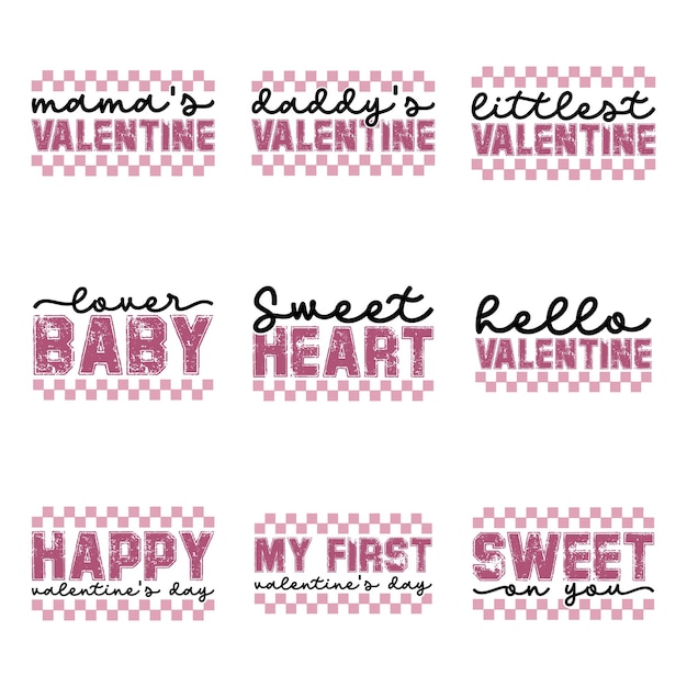 valentine retro svg design bundel en digitale download