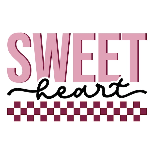 File di progettazione svg retro di valentine