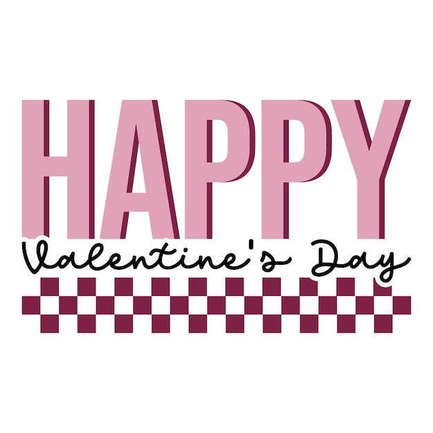 Valentine retro svg design file