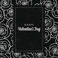 Premium Vector Valentine Rose Card