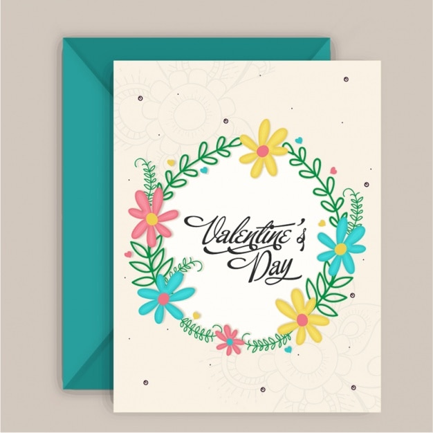 Vettore card design di san valentino