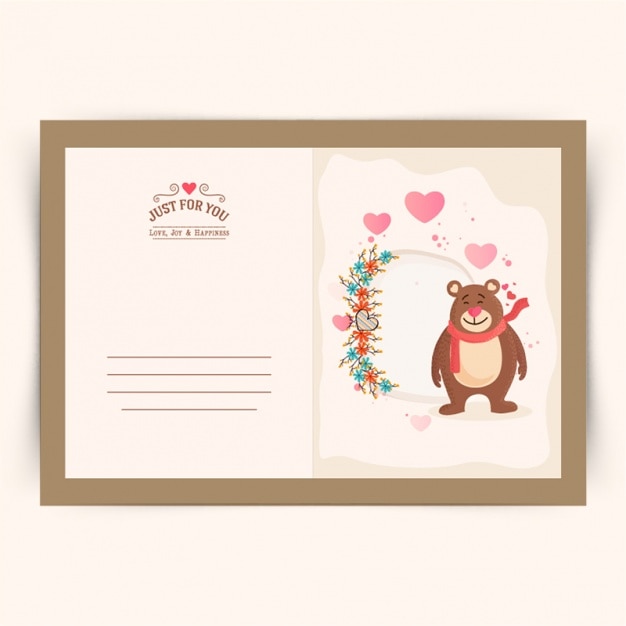 Vector valentine's card design