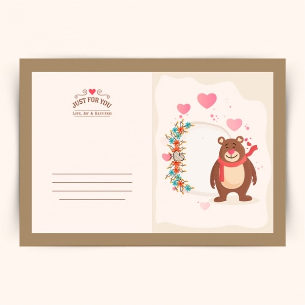 Vettore card design di san valentino