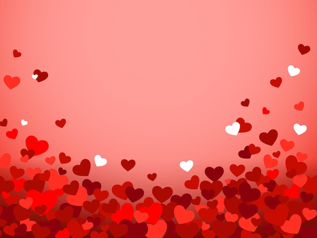 Valentine's day background with hearts