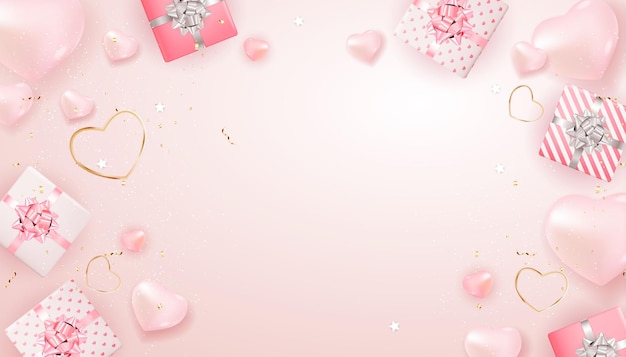 Banner di san valentino design.