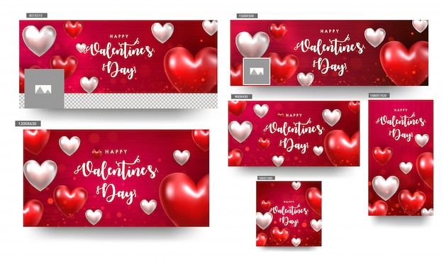 valentine's day banners.