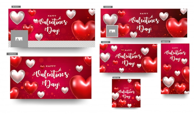 Valentine's day banners.