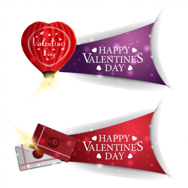 Valentine's day banners