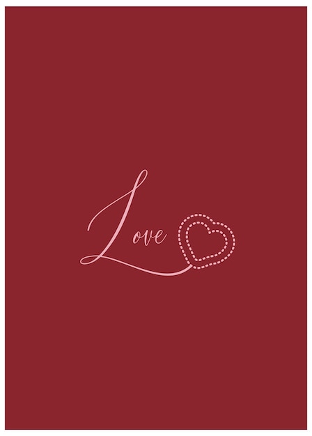 Valentine's day Cards in Minimalism. Collection includes trendy greeting cards