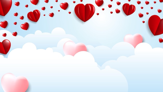 Vector valentine's day concept background