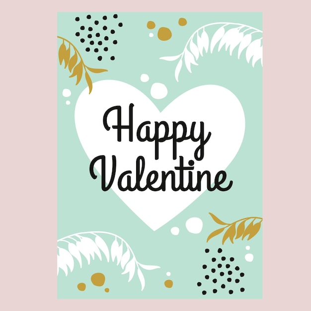 Vector valentine's day concept posters set. vector illustration happy valentine's day greeting cards