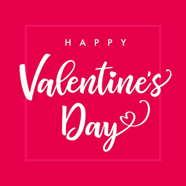 Valentine's day creative elegant text, handwriitten lettering. Valentines congrats.