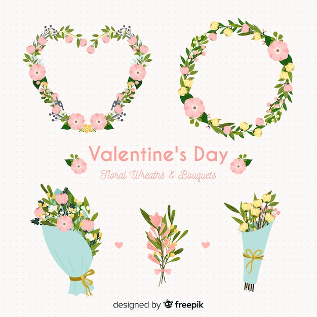 Valentine's day flower collection