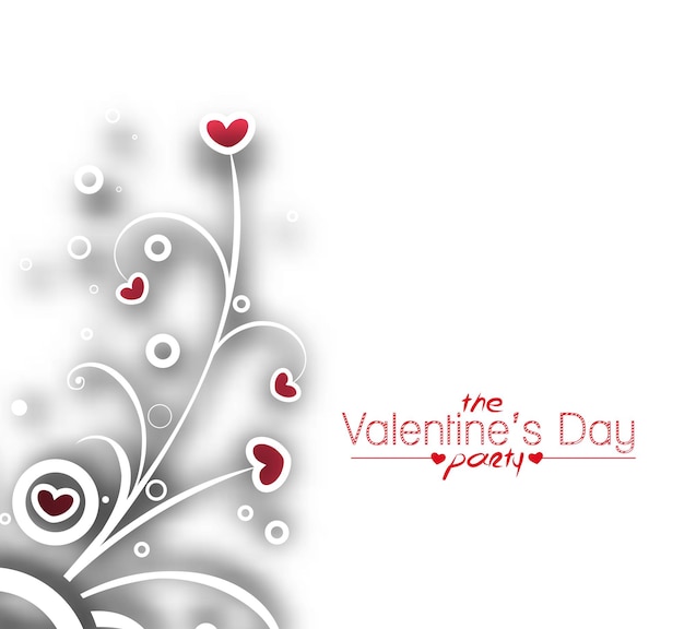 Valentine's day Heart Background, Vector Illustration.