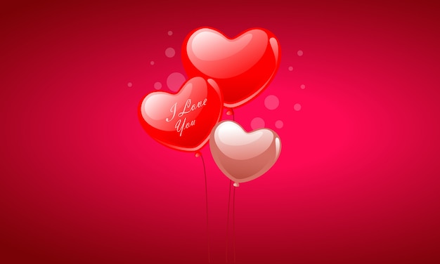 Baloons del cuore di san valentino