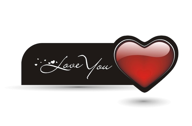 Valentine's day Heart Logo Design, Vector Illustration.