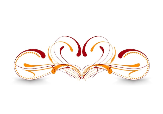 バレンタインデーのハートのロゴデザイン、ベクトルイラスト。
