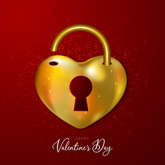 Vector valentine's day heart and love background