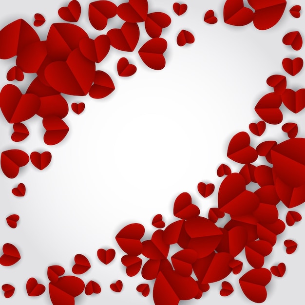 Valentine s Day Heart Symbol. Love and Feelings Background Design. Vector illustration EPS10