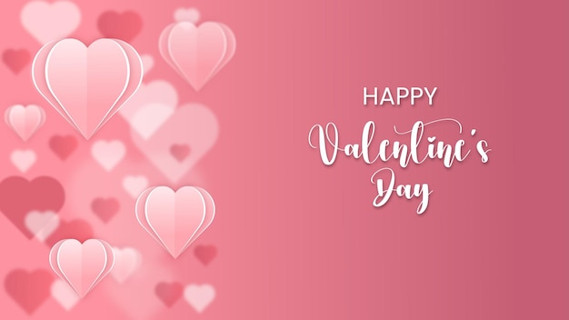 Valentine's day heart vector background