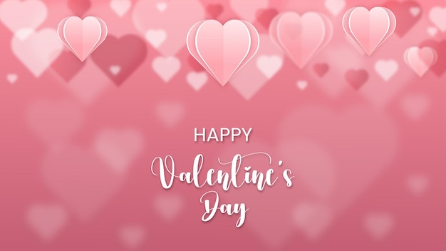 Valentine's day heart vector background