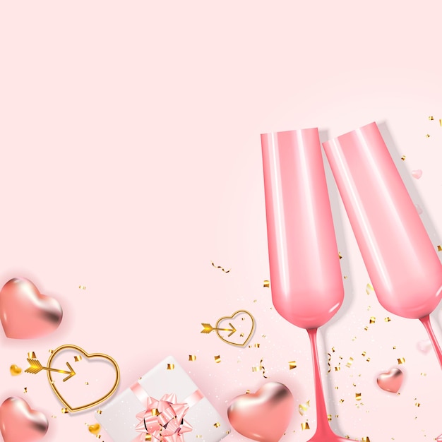 Vector valentine's day holiday background