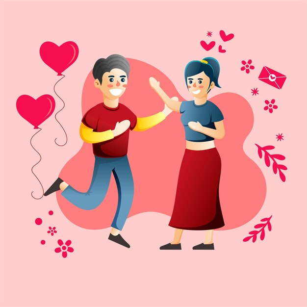 Valentine's day illustration