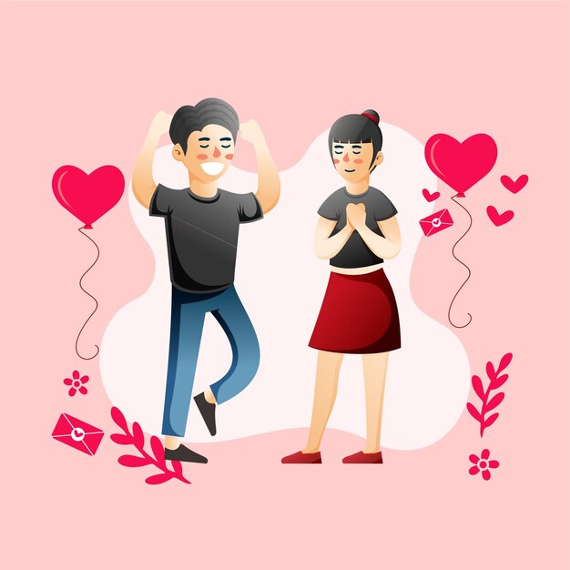 Vector valentine's day illustration