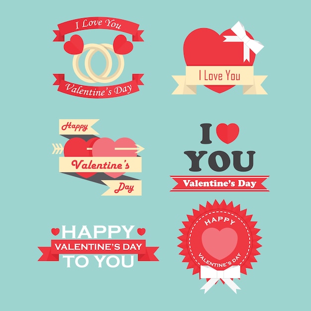 Valentine's day labels