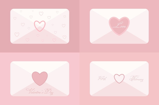 Valentine's day letter set