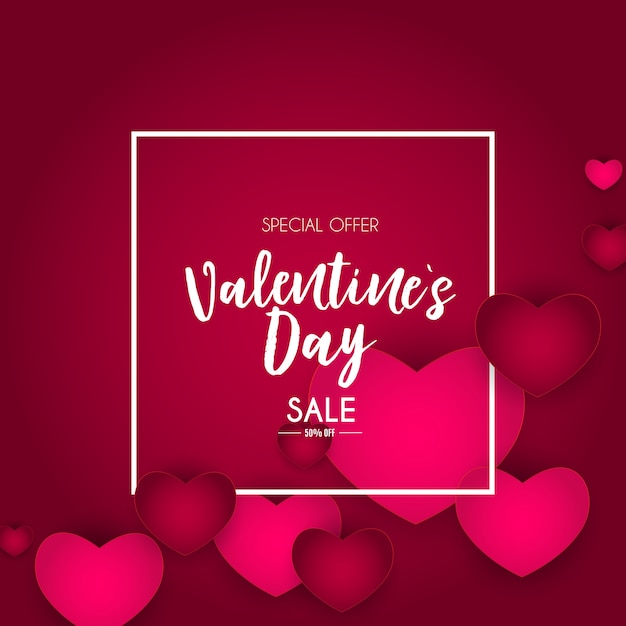 Valentine s Day Love and Feelings Sale  banner