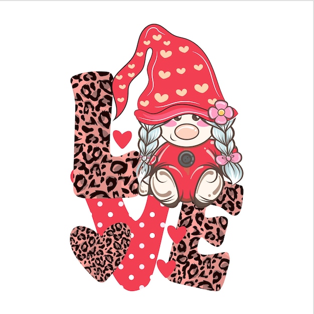 valentine's day pattern t-shirt design