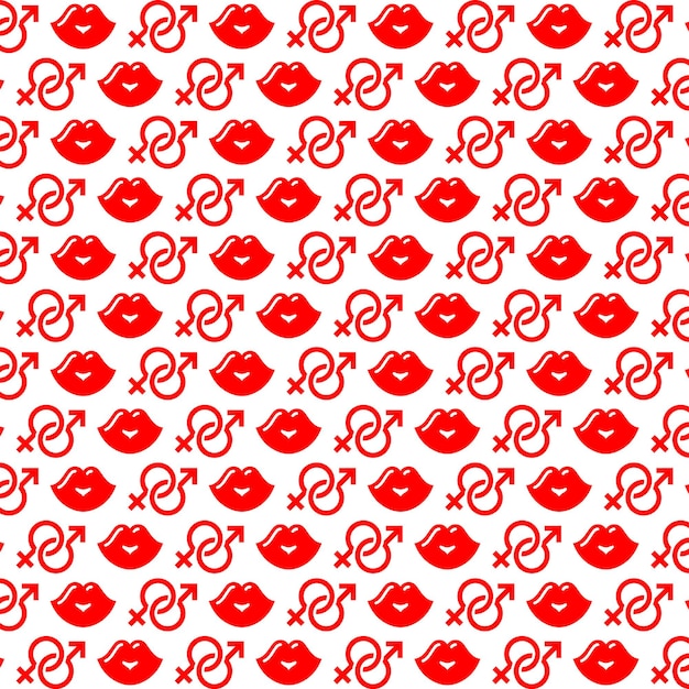 Vector valentine's day pattern